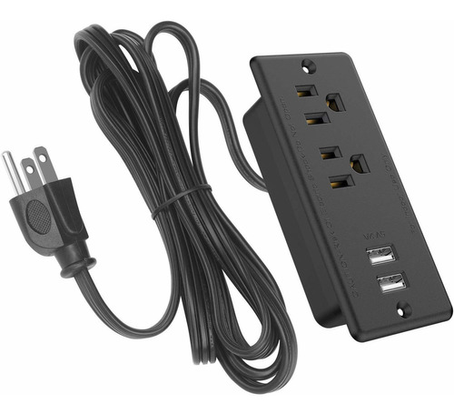 Conference Recessed Power Strip With Usb Ports, Etl Listed F