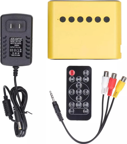 Mini Proyector Portátil Con Control Remoto Hdmi Av Tf Hd