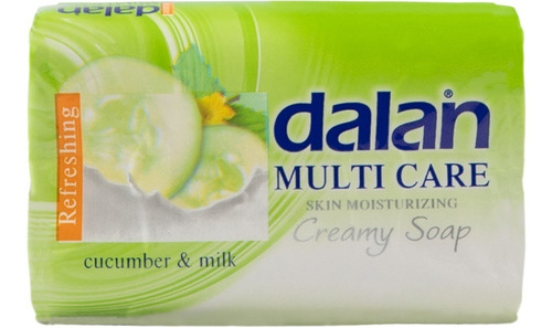 Imagen 2 de 4 de Jabón En Barra Dalan Pepino & Milk Bulto De 72 Und 125g C/u