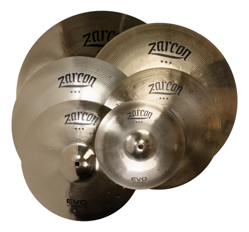 Kit Pratos Zarcon B20 Evo Set E 10sp 14hh 16&18cr 20rd C/bag Cor Dourado-escuro