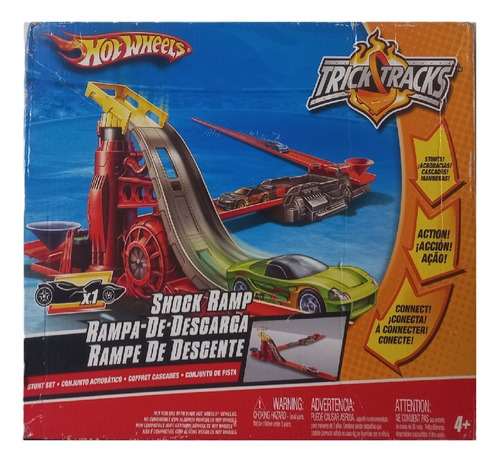 Mattel Hot Wheels Trick Track Shock Ramp Branco