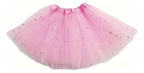 Tutu Con Glittel 40cm Para Niñas Y Adolescente 