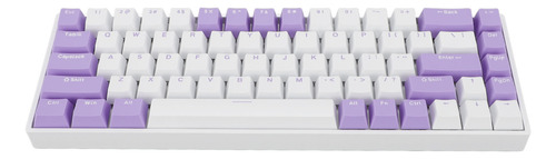 Teclado Mecánico Azul De 68 Teclas, 60% Intercambio En Calie