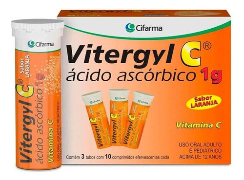 Vitergyl C 1g 30 Comprimidos Efervescentes