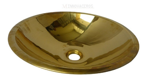 Imagen 1 de 2 de Lavamanos De Baño En Bronce Natural Innovaceros