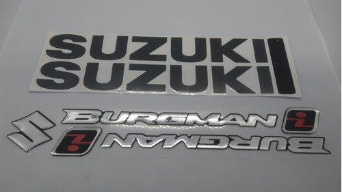 Kit Adesivo Emblema Suzuki Burgman 125 11a19(descrição)