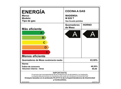Cocina Mademsa 6 Platos 820 T