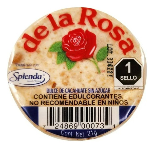 Mazapán De La Rosa Endulzado Con Splenda 21 G