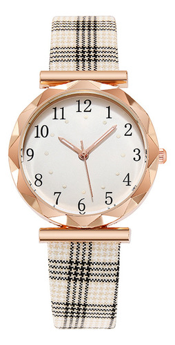 Reloj De Cuarzo Para Mujer, Retro Y Luminoso, Con Correa A C