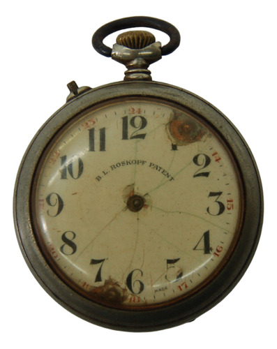 Relógio De Bolso B L Roskopf Patent Com Avaria