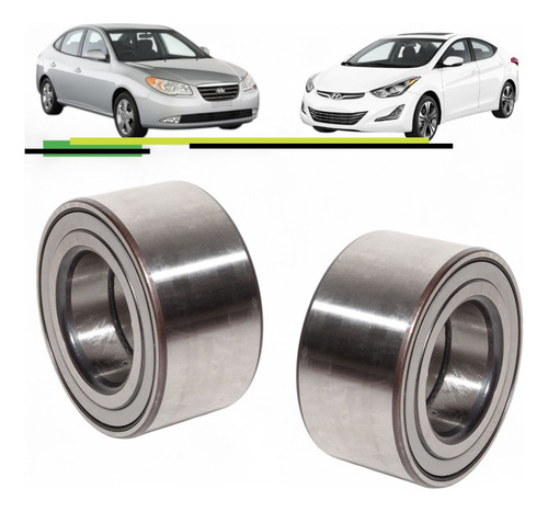 Par Rodamientos Delant Korea Para Hyundai Elantra 2007-2017