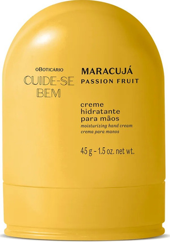  Creme Hidratante Para Mãos Cuide-se Bem Feira Maracujá 45g