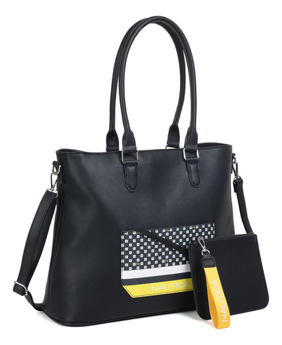 Bolsa Tote Nautica A12492 Color Negro