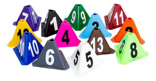 10 Conos Triangular De Identificación Y Control Vehicular