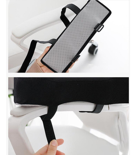 2 Negro Cómodo Reposabrazos Almohada Silla Reposabrazos