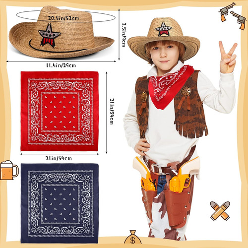 Set De Sombreros De Vaquero Tarpop, Pack De 12 Sombreros ...