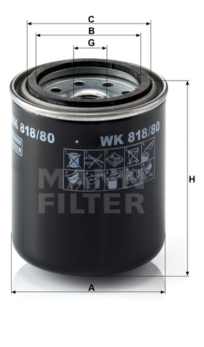 Filtro De Combustible Wk 818/80