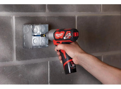 1/4 M12 2462-20 Milwaukee Solo Tool Hex Impact Driver Cor Vermelha Frequência 60 Hz