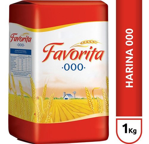 Harina De Trigo 000 Favorita Original 1 Kg