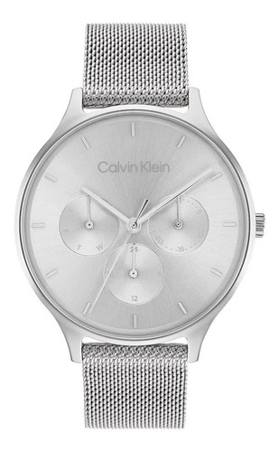 Reloj Calvin Klein Timeless 2h Para Mujer 25200104 Plateado