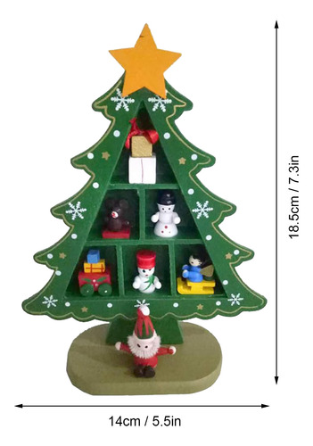 Árbol De Navidad De Madera De Mesa Exquisito Mini