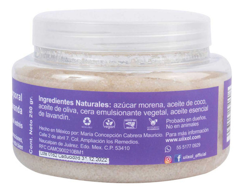 Exfoliante Corporal Ylux Lavanda 250g