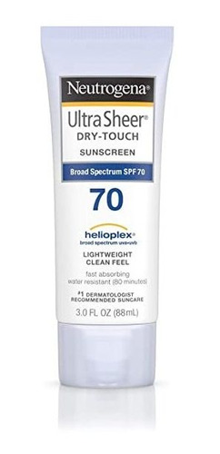 Neutrogena Ultrasheer Dry-touch Protector Solar Crema Fps 70