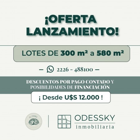 Imagen 2 de 3 de Cañuelas - Espectacular Lanzamiento ! Nuevo Loteo ¨barrio El Ombu ¨