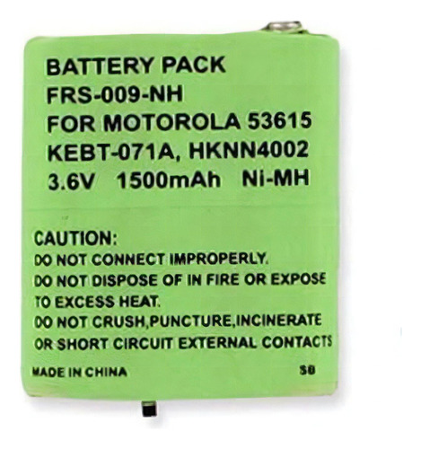 Bateria Frs-009-nh Ni-mh - Recargable De Ultra Alta Capacid