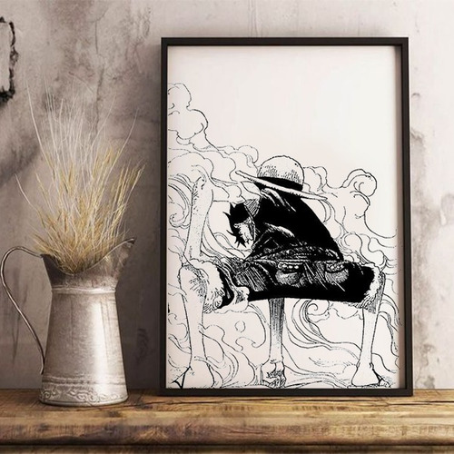 3 Cuadros De One Piece Grabados En Madera A Eleccion
