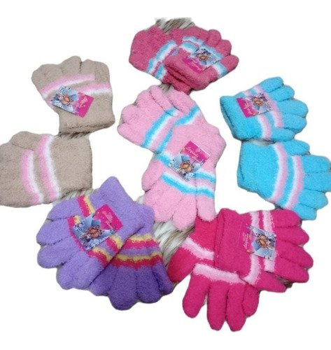 Guantes Largos Con Dedos De Niños De Toalla