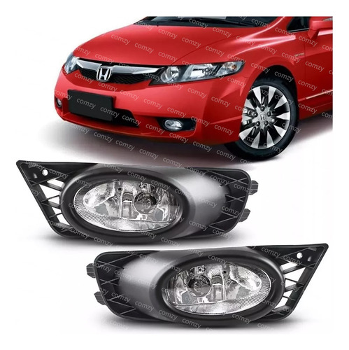 Kit Faros Niebla Honda Civic 4 Door 2009 2010 2011