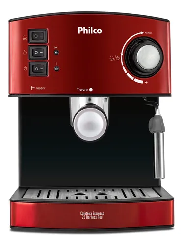 Cafeteira Expresso Philco 20 Bar Inox Red Pcf24 Cor Vermelho
