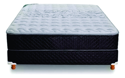 Sommier Cannon Resortes Doral 2 1/2 plazas de 190cmx140cm negro y blanco
