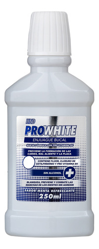 Enjuague Bucal Sin Alcohol Provitamina B5 Pro White 250ml