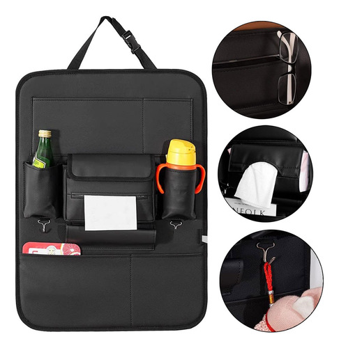 Bolso Organizador Para Respaldo Asiento Trasero De Auto 2pk