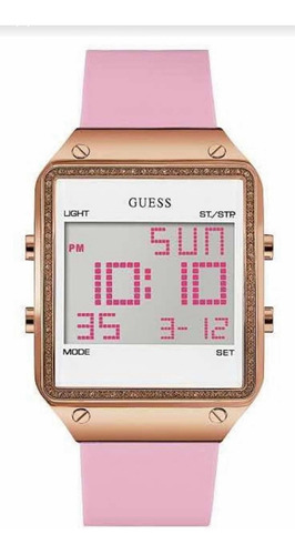 Reloj Digital Guess Para Mujer U0700l2 Color Rosa
