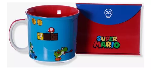 Caneca Yoshi Super Mario Jogo Efeito Plástico Bolha