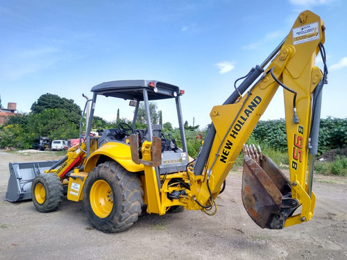 Retroexcavadora New Holland B90b Año 2008 Doble Tracción 4x4