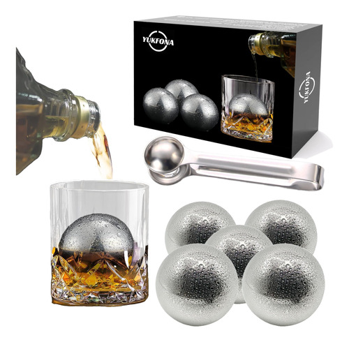 Piedras De Whisky Cubitos De Hielo De Acero Inoxidable, Cubo