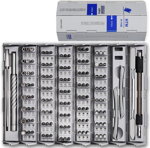 Kit Destornilladores 128/1 Magnéticos Precisión Acero Cr-v
