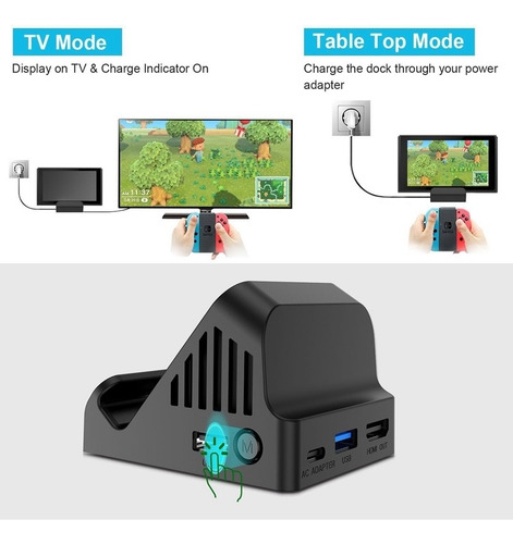 Para Conmutador Base De Carga Con Ventilador De Refrigeraci