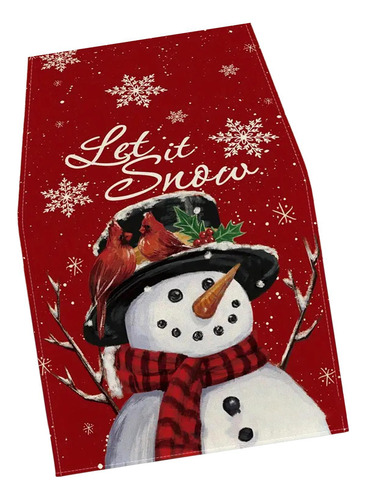 2 De Mesa Navideño Con Copos De Nieve, Mantel Para Mesa,