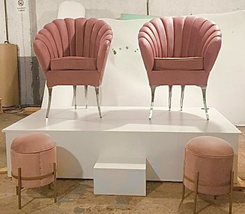 Sillon Petalo Ostra Manicuria Estetica Rosa Oscuro Pétalo