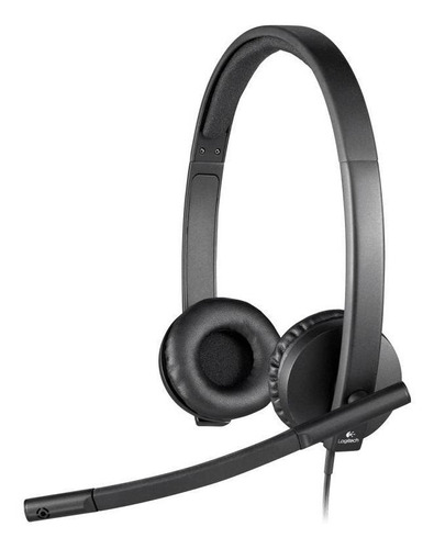 Audífonos Usb Logitech Stereo H570e Micrófono Headset 