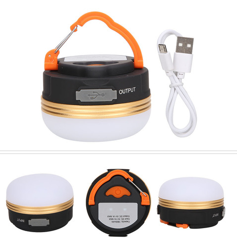Linterna Led Colgante Portátil Con Carga Usb Para Tienda De