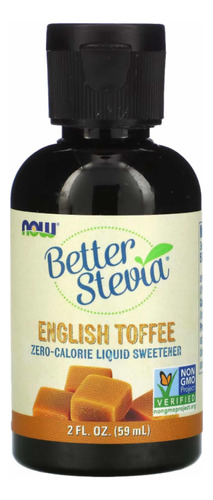 Now Foods Better Stevia Liquida Sabor English Toffee 59ml