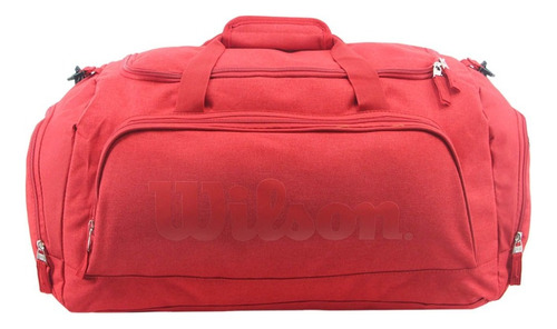 Bolso Deportivo Urbano Reforzado Wilson Impermeable Viaje Color Rojo