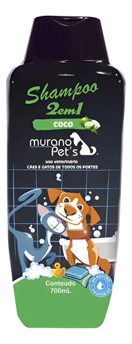 Shampoo Para Cães E Gatos Murano Pet's - 700ml