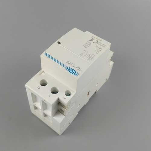 Imagen 4 de 5 de Contactor 220v Modular 2p 63a 1nc 1no Contactor Monofasico